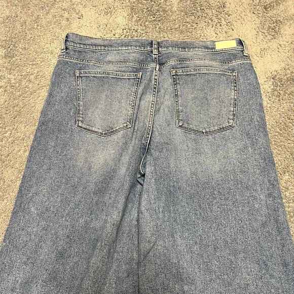 Anthropologie DL1961 Jeans Womens 33 Hepburn Wide Leg Low Rise Jeans Ravello - Picture 5 of 12
